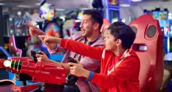 El lugar donde puedes disfrutar Juegos, fiestas, premios, comida, ticket blaster y show en vivo para toda la familia. Conoce más en http://chuckecheese.com.co/